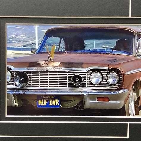 Cheech And Chong Signed Muf Dvr Movie Car License Plate Collage Inscriptagraphs Touch Of
