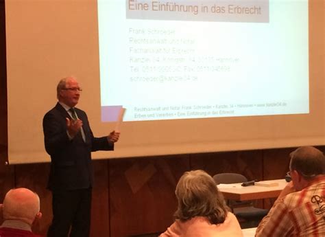 Hannovers city sicherheit zuhause sicher » als epaper ansehen:. Vortrag "Sinn und Zweck eines Testments"!