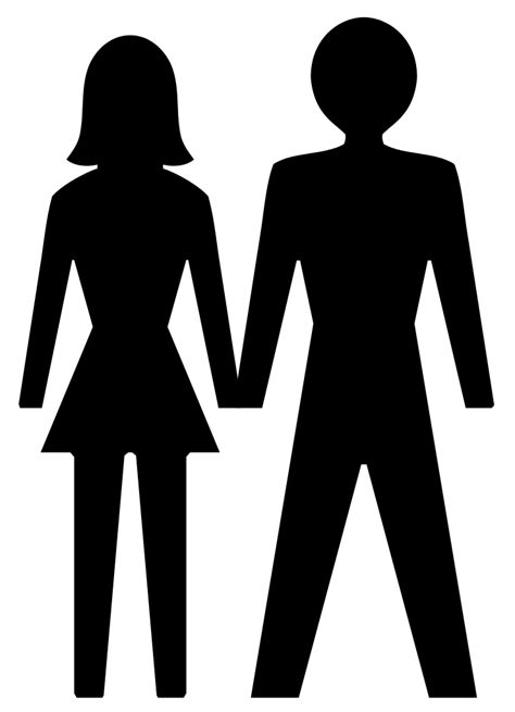 Man And Woman Silhouette Clipart Clip Art Library