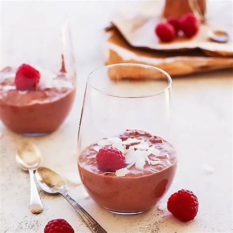 Chocolate And Raspberry Chia Pudding Honest To Goodness