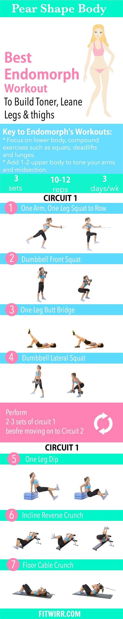 Pear Shaped Body Endomorph Workout Plan | Body type ...