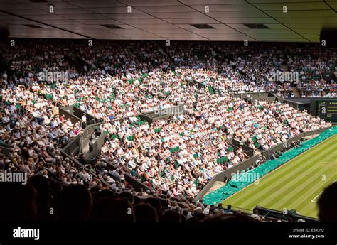 Centre Court Crowd Of Spectators Wimbledon All England Lawn Tennis
