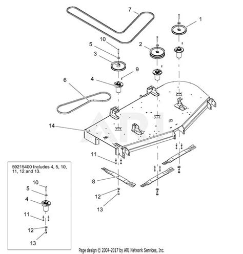 Kubota Zg127s Mower Deck Parts Diagram