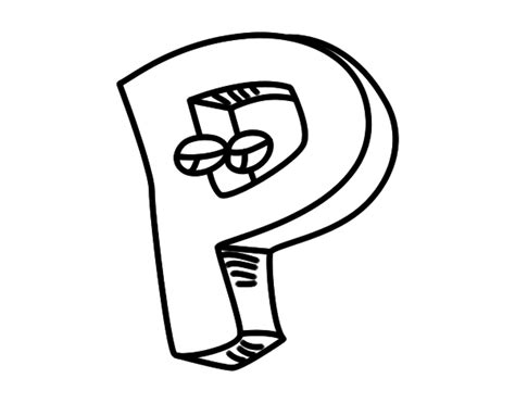 Letter P coloring page - Coloringcrew.com