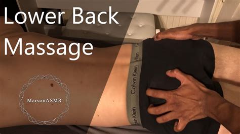 asmr lower back massage scratching youtube