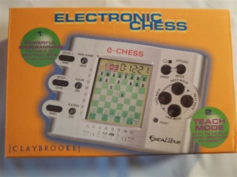 Handheld E Chess Electronic Game Excalibur Model 410 Claybrooke Ebay