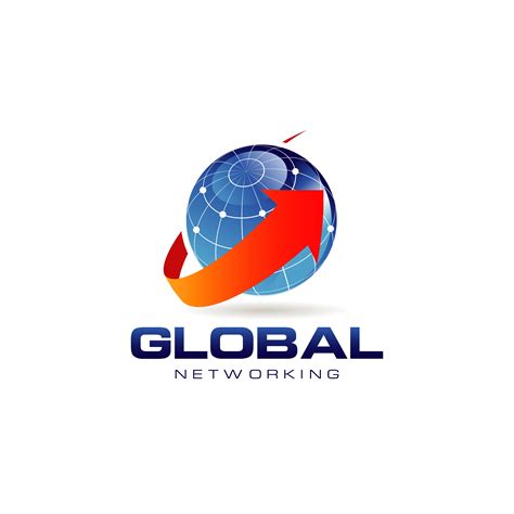 Blue Global Networking Logo 660630 Vector Art At Vecteezy