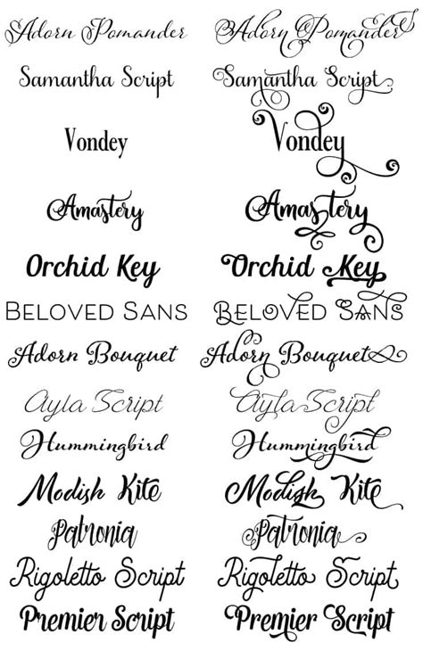 Stylish calligraphy by misti's fonts. 14 Amazing Swash fonts - More Than Thursdays