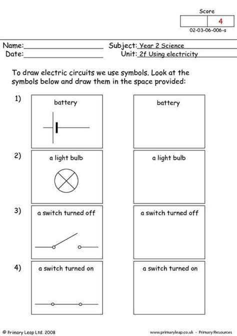 Science: Understanding basic circuits | Worksheet | PrimaryLeap.co.uk