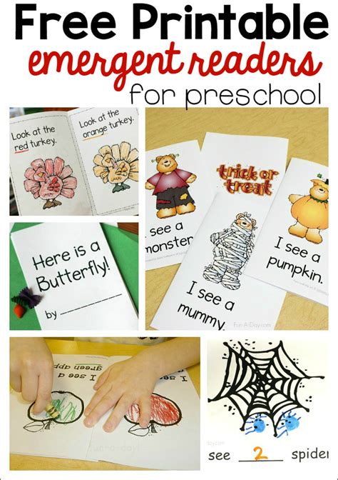 Printable Emergent Readers For Preschool Preschool Reading Emergent
