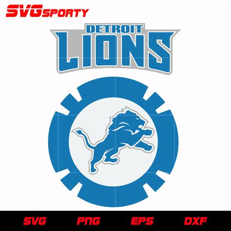 Detroit Lions Logo 2 Svg Nfl Svg Eps Dxf Png Digital File Svg Sporty