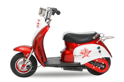 Electric Pocket Bikes : Vespa Style 350W 24V Retro Mini Electric