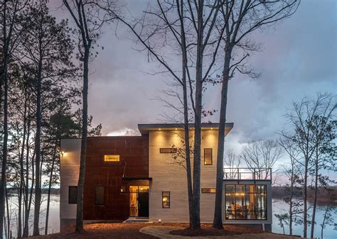 This Absolutely Stunning Two Story Modern Lake House Was Designed By