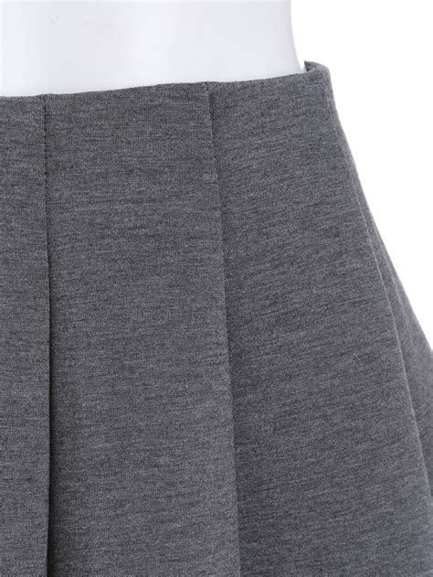 Grey Casual Flare Mini Skirt Sheinsheinside