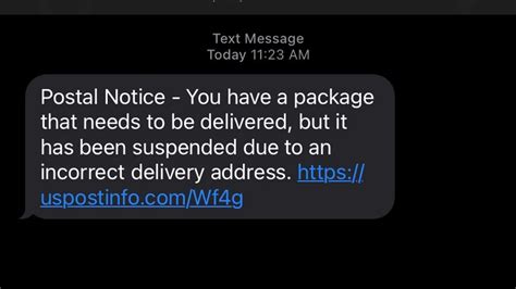 Usps Text Message Scam Claims Delivery Problem Asks For Personal Info