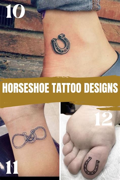 23 Lucky Horseshoe Tattoo Ideas Designs Tattoo Glee