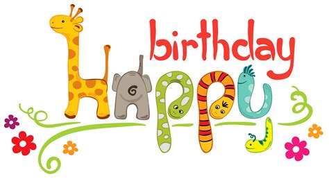 Cute Happy Birthday Images Clipart Best