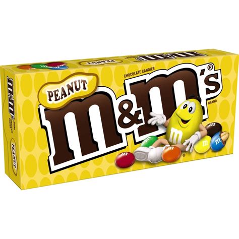 Mandms Peanut Chocolate Candy Movie Theater Box 31 Ounce Box