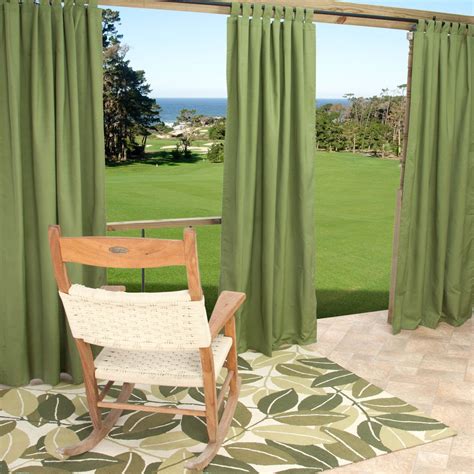 Saw something that caught your attention? Sunbrella Spectrum Cilantro Outdoor Curtain with Tabs 50 ...