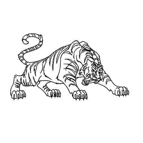 Coloriage Tigre 13617 Animaux Dessin à Colorier Coloriages à