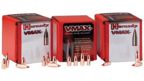 Hornady V Max Bullets 22 Caliber 224 Diameter 55 Grain W Cannelure