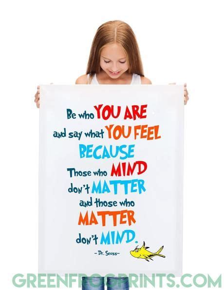 Be Who You Are Dr Seuss Colorful Poster Print Inspirational Quote