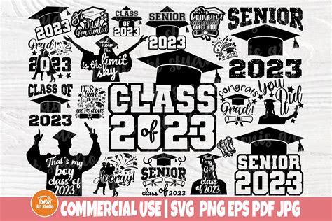 Senior Class Of 2023 Svg Png Graduation Svg Bundle Instant Downloa