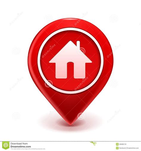 Home Icon Pin Royalty Free Stock Images Image 26589119