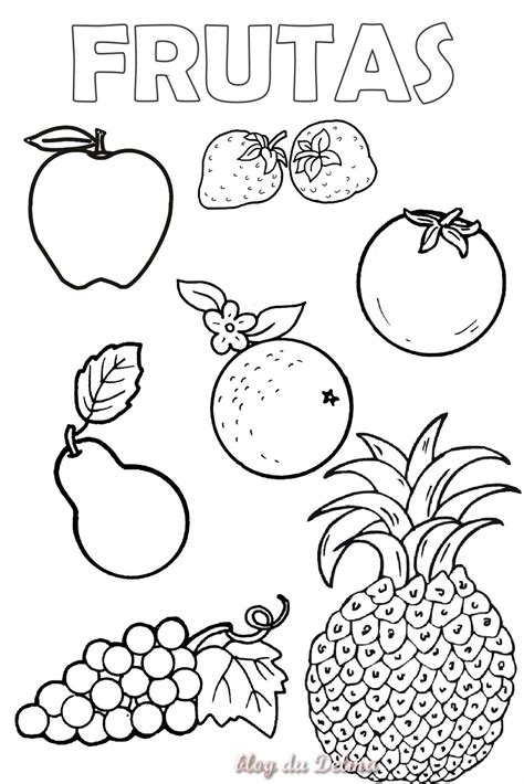 Frutas Y Verduras Para Colorear E Imprimir Imagui
