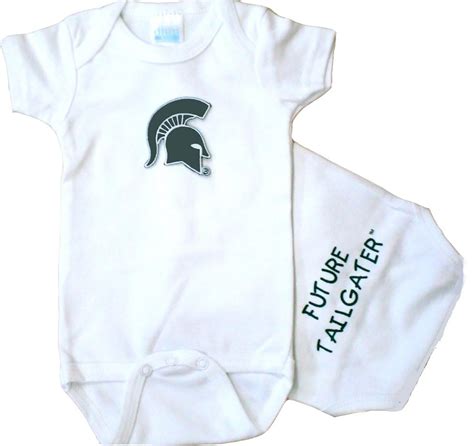 Michigan State Spartans Future Tailgater Baby Bodysuit Etsy