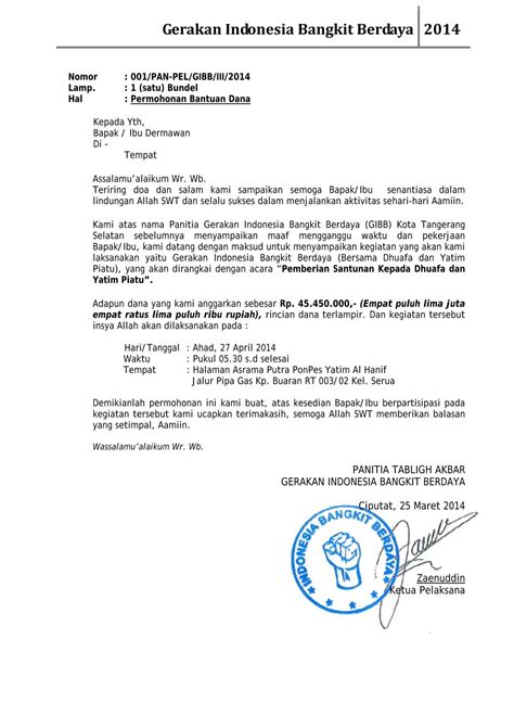 Contoh Proposal Permohonan Dana Qurban