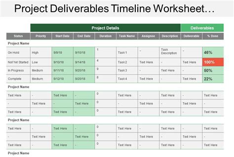 Project Deliverables Template Excel Doctemplates Sexiz Pix