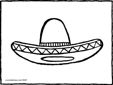 Simply do online coloring for sombrero hat coloring pages directly from your gadget, support for ipad, android tab or using our web feature. Sombrero Coloring Pages