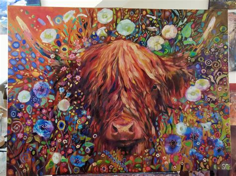 Original Highland Cow Painting — Sue Gardner Original Oil Paintings