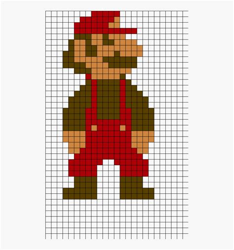 Mario Pixel Art Grid