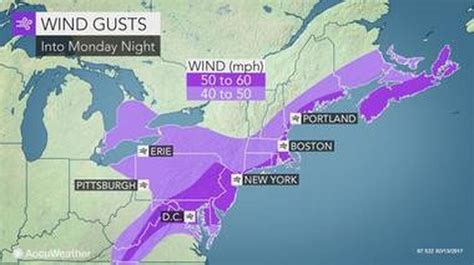High Wind Warnings Advisories Issued For Nj With Gusts Up To 60 Mph