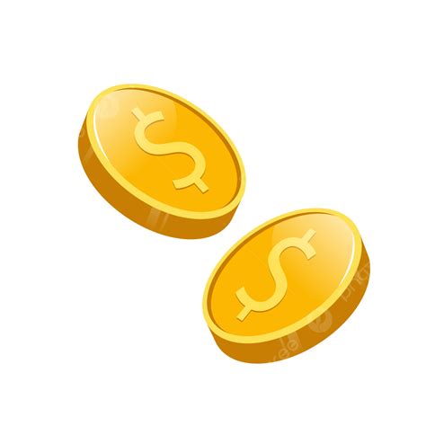 Golden Dollar Coin Coins Dollar Coins Dollars Png And Vector With