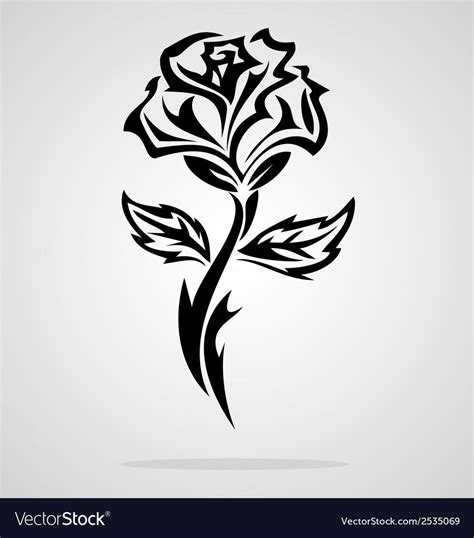 Tribal Rose Tattoo Design Download A Free Preview Or High Quality