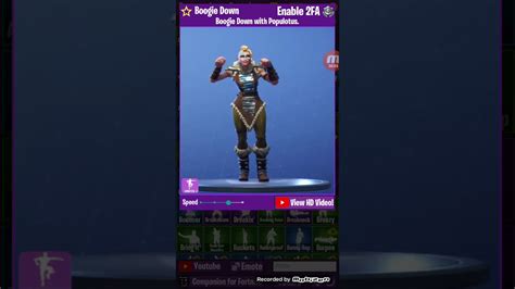 It means once you have completed the authentication setup, and have logged into your fortnite account, you would be greeted with a message that tells you that you have received the reward. Emote fortnite Boogie Down - YouTube