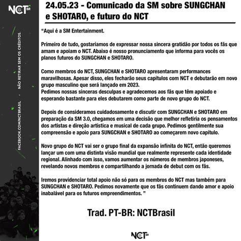 NCT Brasil on Twitter OFICIAL Atualizaçao do twitter NCTsmtown com comunicado