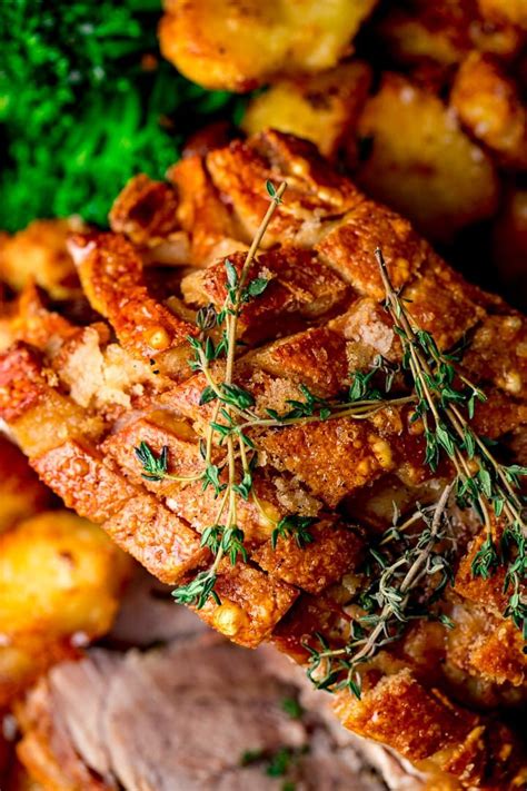 Here, we roast grapes to bring out their succulent sweetness, then combine them with thyme. Succulent roast pork with crispy crackling, homemade apple ...