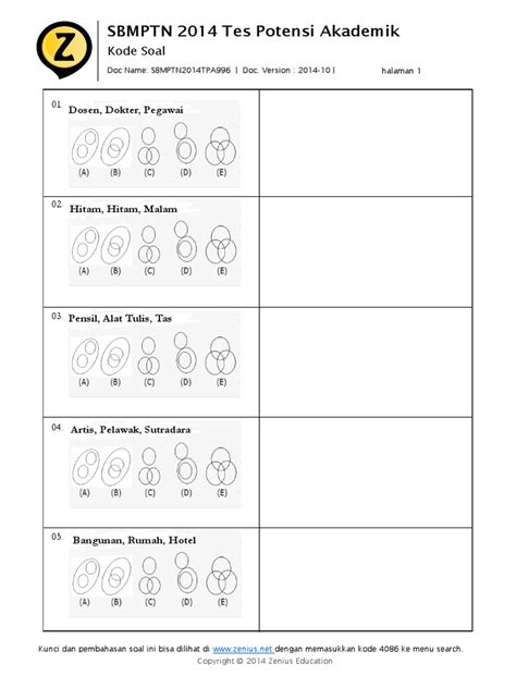 Maybe you would like to learn more about one of these? Latihan soal TPA Diagram Venn.pdf