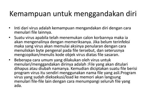 Mengembangkan perasaan yang kuat terhadap menghargai diri sendiri dapat membantu anda memaksimalkan potensi anda, mengembangkan hubungan yang sehat, dan membuat semua orang di sekitar anda melihat anda sebagai. Program Yg Mengandakan Diri Sendri Adalah / PPT - KEAMANAN SISTEM KOMPUTER PowerPoint ...