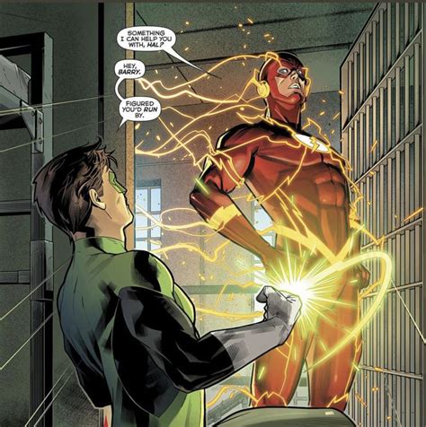 Hal Jordan And Barry Allen Green Lantern Comics Dc Comics Artwork Flash Comics