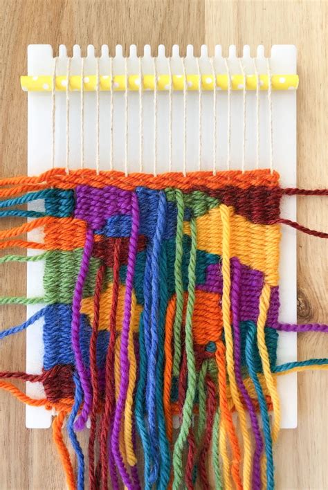 Learn To Weave Shapes On A Little Loom Weaving Loom Projects Weaving