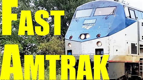 Fast Amtrak Train Passes Thru Northern Florida Youtube