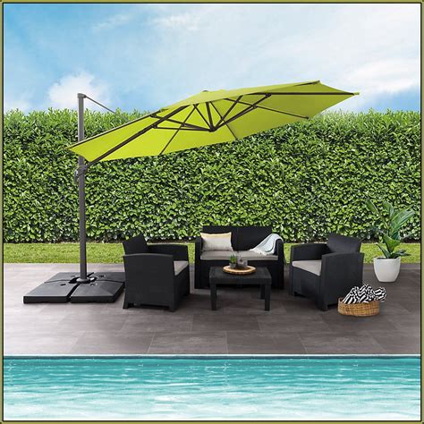 Lime Green Offset Patio Umbrella Patios Home Decorating Ideas