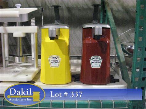 Heinz Ketchup And Mustard Dispensers X2