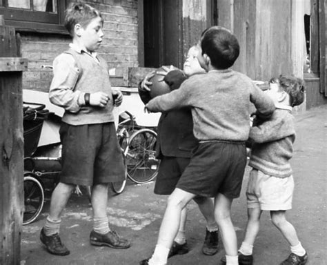 Boys Playing Football In A Street Balham Sw London 14188460