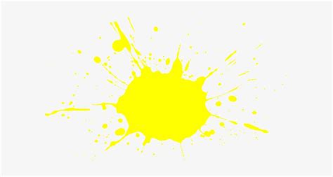 Yellow Paint Splash Png Yellow Paint Splatter No Background 600x359